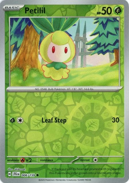 Petilil (JTG 006) Reverse Holo