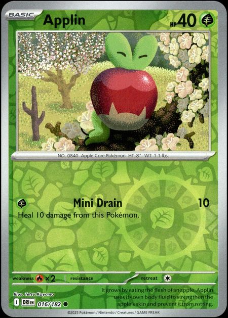 Applin (DRI 016) Reverse Holo