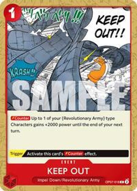 Keep Out (OP07-018) - The Future Of 500 Years Later