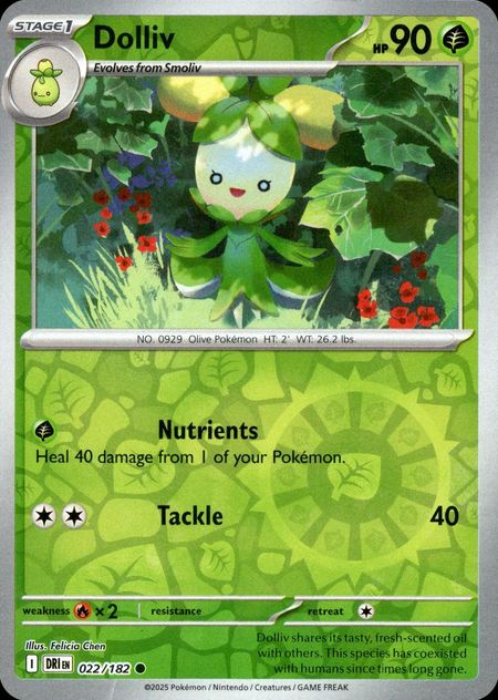 Dolliv (DRI 022) Reverse Holo