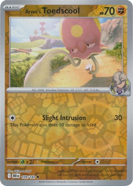 Arven's Toedscool (DRI 109) Reverse Holo