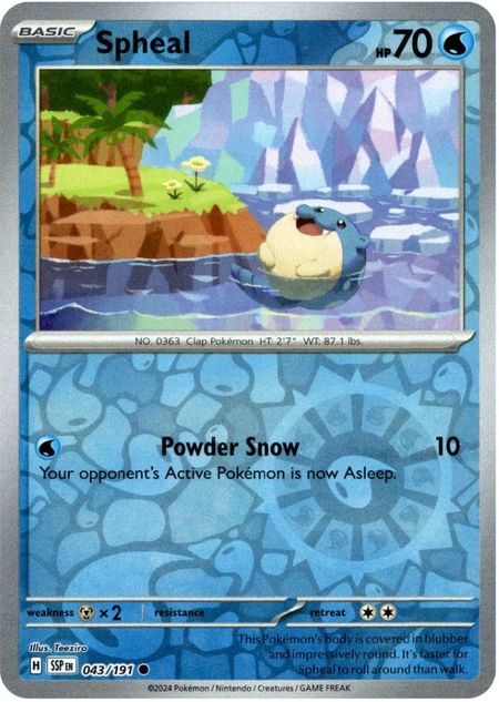 Spheal (SSP 043) Reverse Holo
