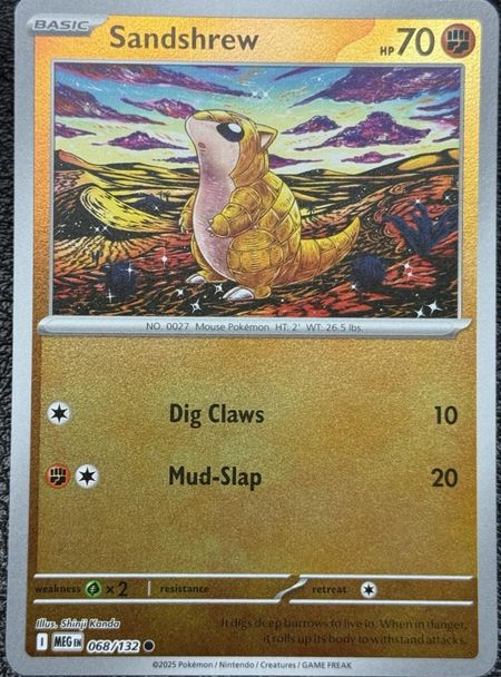 Sandshrew (MEG 068) Reverse Holo