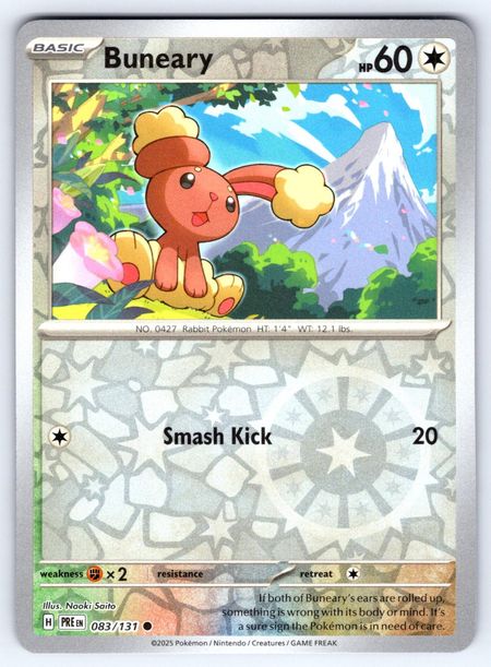Buneary (PRE 083) Reverse Holo