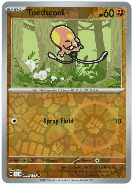 Toedscool (JTG 088) Reverse Holo