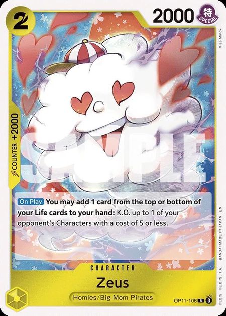 Zeus (OP11-106) FOIL - A Fist Of Divine Speed