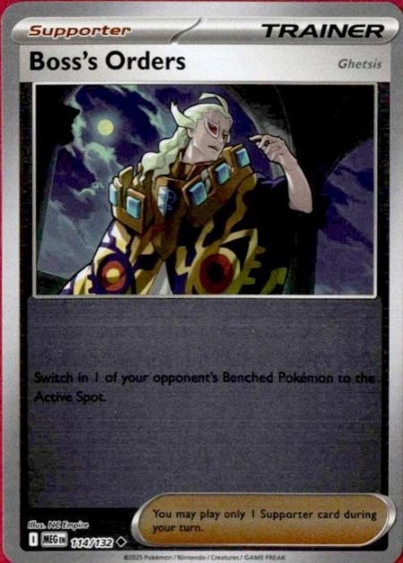 Boss's Orders: Ghetsis (MEG 114) Reverse Holo