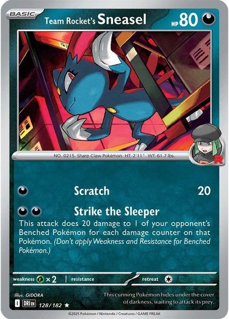 Team Rocket's Sneasel (DRI 128) HOLO