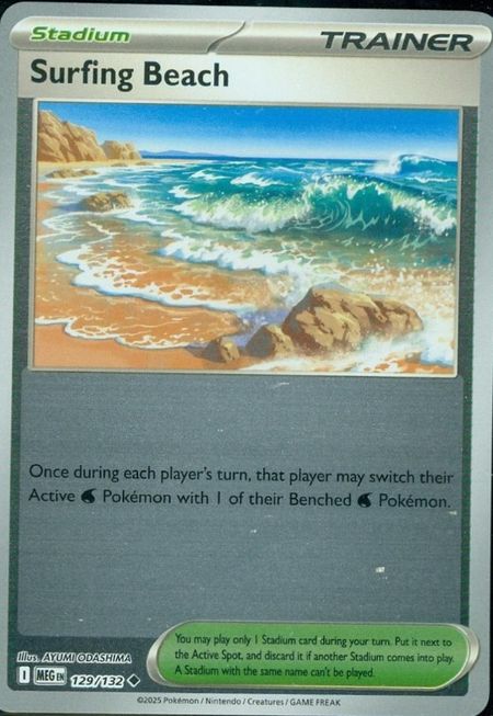 Surfing Beach (MEG 129) Reverse Holo