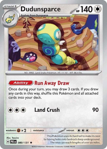 Dudunsparce (PRE 080) HOLO
