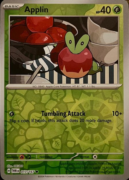 Applin (TWM 017) Reverse Holo