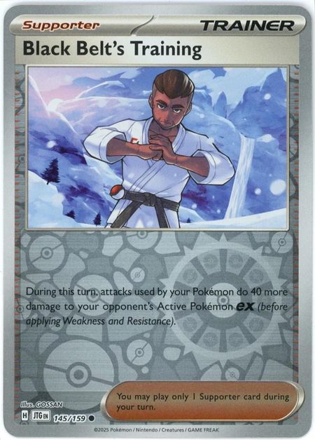 Black Belt's Training (JTG 145) Reverse Holo