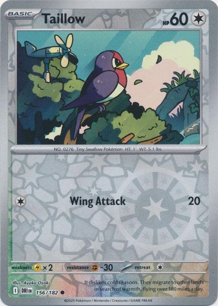 Taillow (DRI 156) Reverse Holo