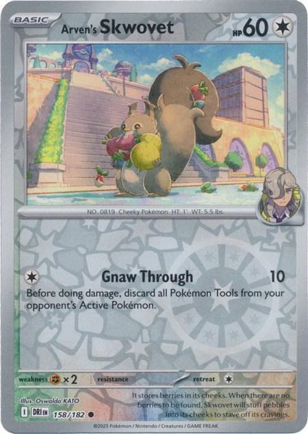 Arven's Skwovet (DRI 158) Reverse Holo