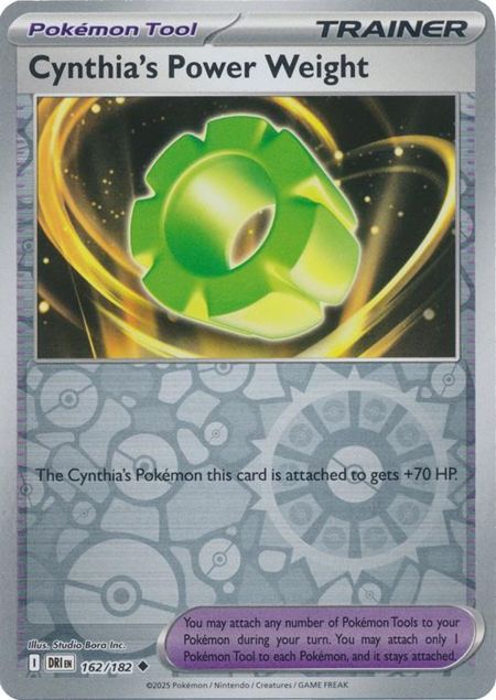 Cynthia's Power Weight (DRI 162) Reverse Holo
