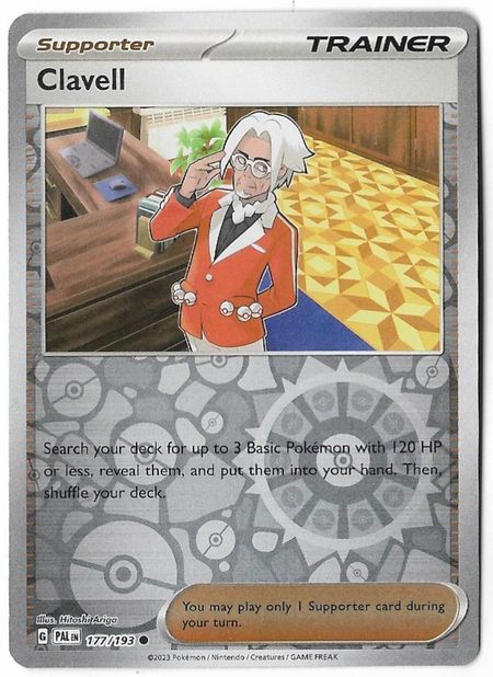 Clavell (PAL 177) Reverse Holo