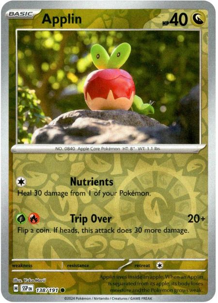 Applin (SSP 138) Reverse Holo