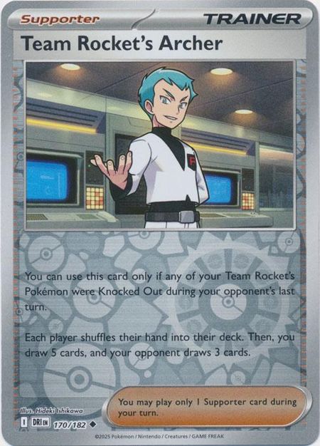 Team Rocket's Archer (DRI 170) Reverse Holo