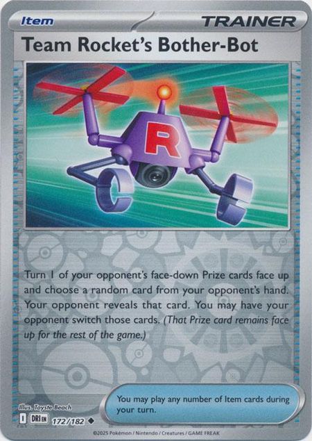Team Rocket's Bother-Bot (DRI 172) Reverse Holo