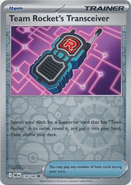 Team Rocket's Transciever (DRI 178) Reverse Holo