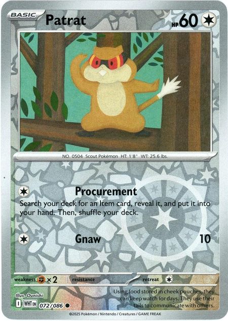 Patrat (WHT 072) Reverse Holo