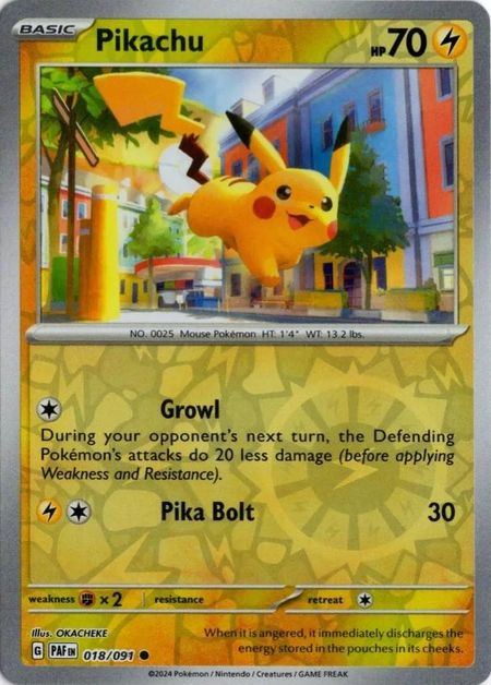 Pikachu (PAF 018) Reverse Holo