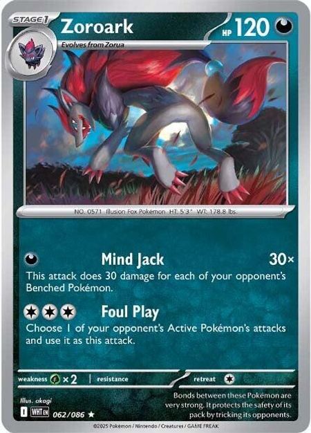 Zoroark (WHT 062) HOLO