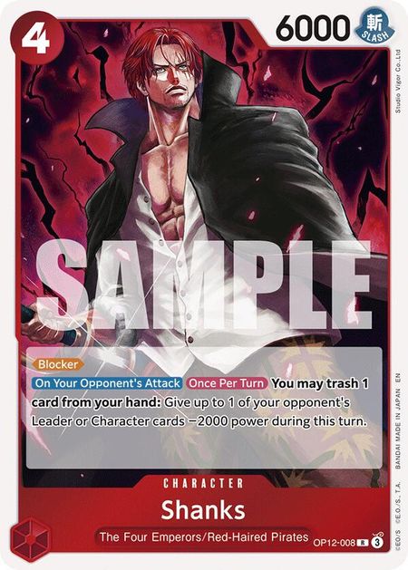 Shanks (OP12-008) FOIL - Legacy Of The Master