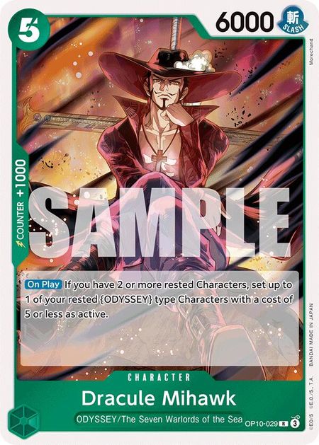Dracule Mihawk  (OP10-029) FOIL - Royal Bloodline