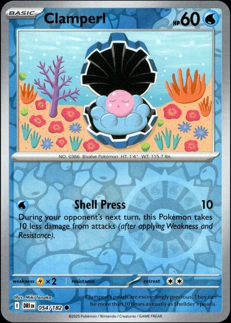 Clamperl (DRI 054) Reverse Holo