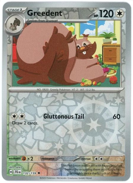 Greedent (JTG 132) Reverse Holo