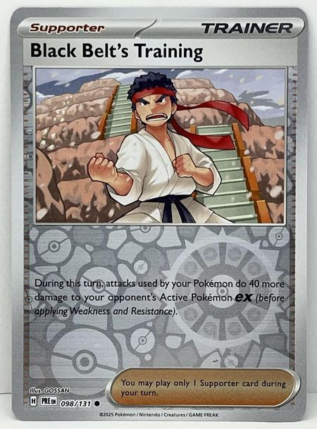 Black Belt's Training (PRE 098) Reverse Holo