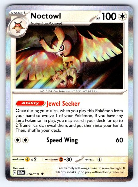 Noctowl (PRE 078) HOLO