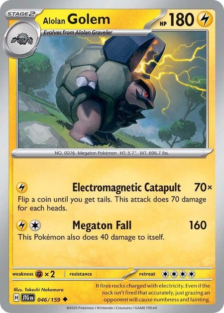 Alolan Golem (JTG 046) 