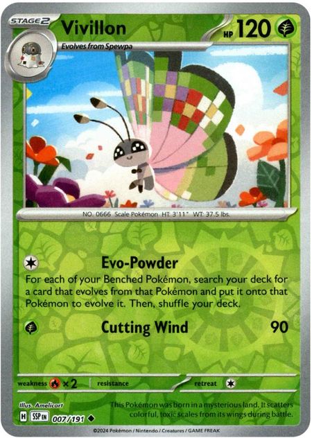 Vivillon (SSP 007) Reverse Holo