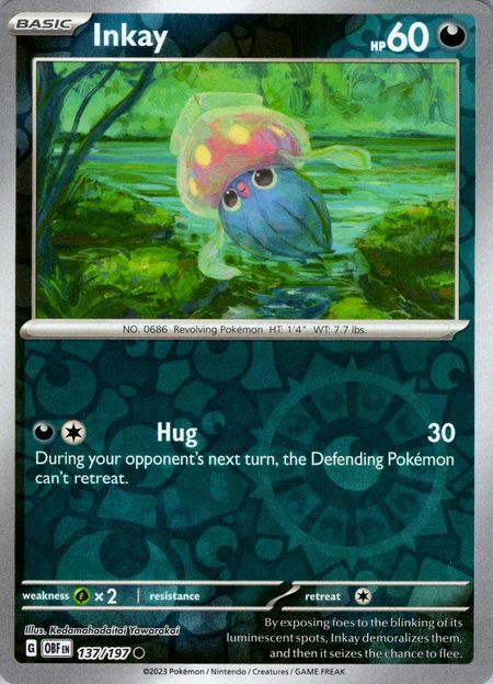 Inkay (OBF 137) Reverse Holo