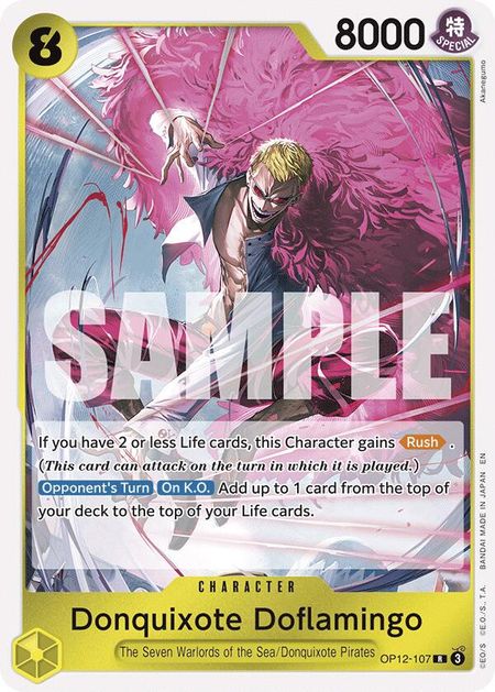 Donquixote Doflamingo (OP12-107) FOIL - Legacy Of The Master
