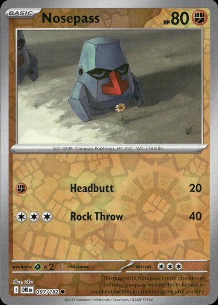 Nosepass (DRI 097) Reverse Holo