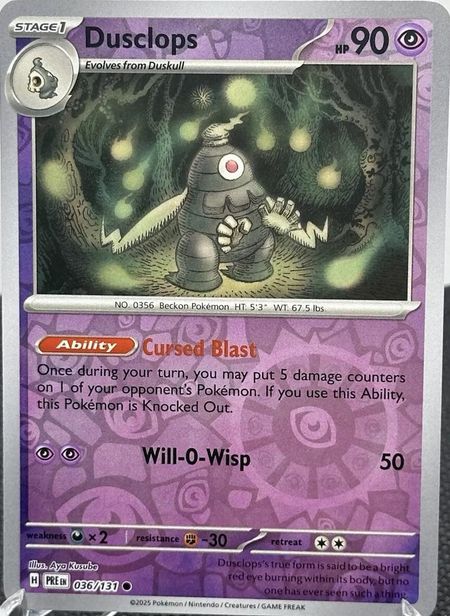 Dusclops (PRE 036) Reverse Holo