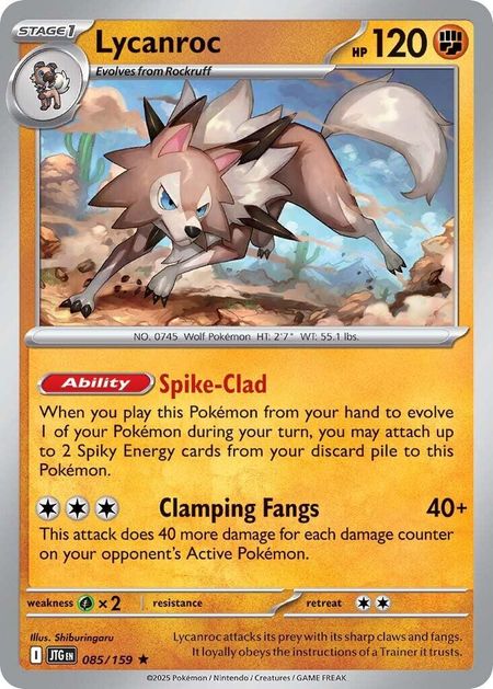 Lycanroc (JTG 085) HOLO