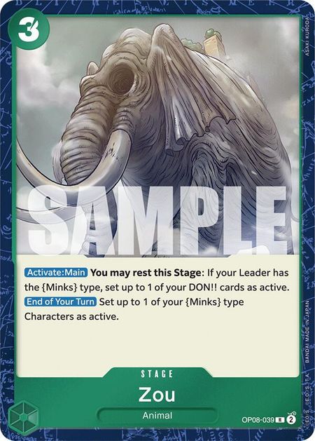 Zou (OP08-039) FOIL - Two Legends