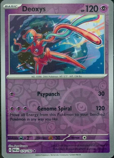 Deoxys (PAR 074) Reverse Holo