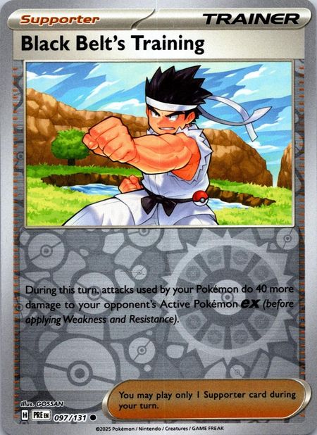 Black Belt's Training (PRE 097) Reverse Holo