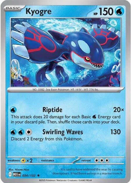 Kyogre (MEG 034) HOLO