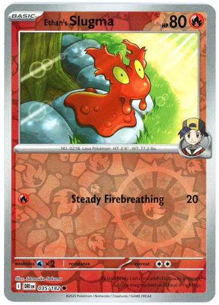 Ethan's Slugma (DRI 035) Reverse Holo