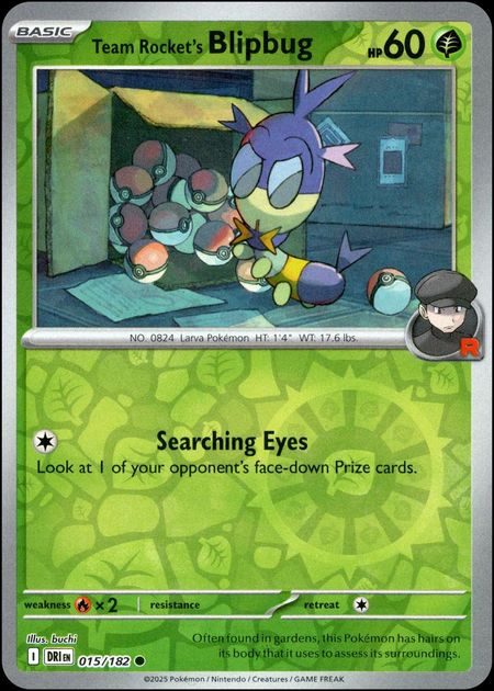 Team Rocket's Blipbug (DRI 015) Reverse Holo