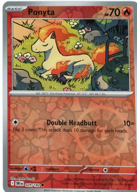 Ponyta (DRI 029) Reverse Holo