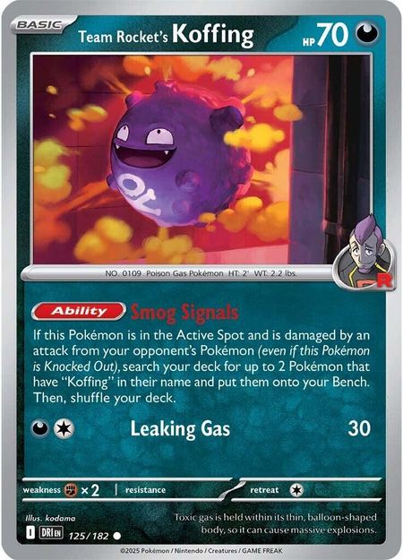 Team Rocket's Koffing (DRI 125)