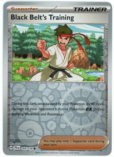  Black Belt's Training (JTG 144) Reverse Holo