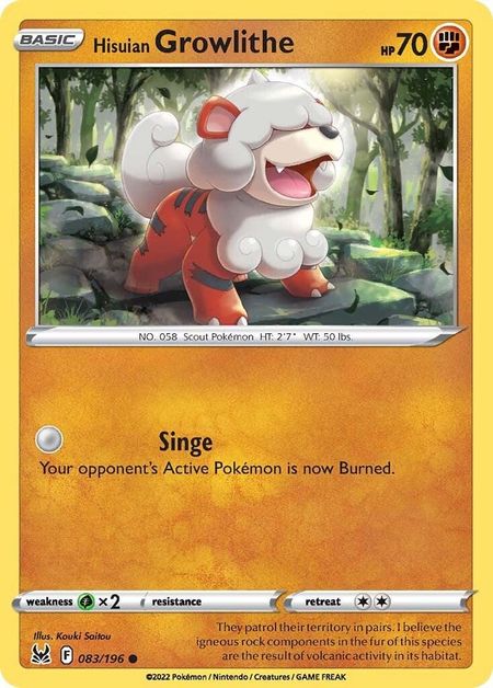 Hisuian Growlithe (LOR 083)